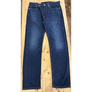 Levi’s 505 Men’s Regular Fit Jeans 36x34 Straight Leg Dark Wash NWT Stretch